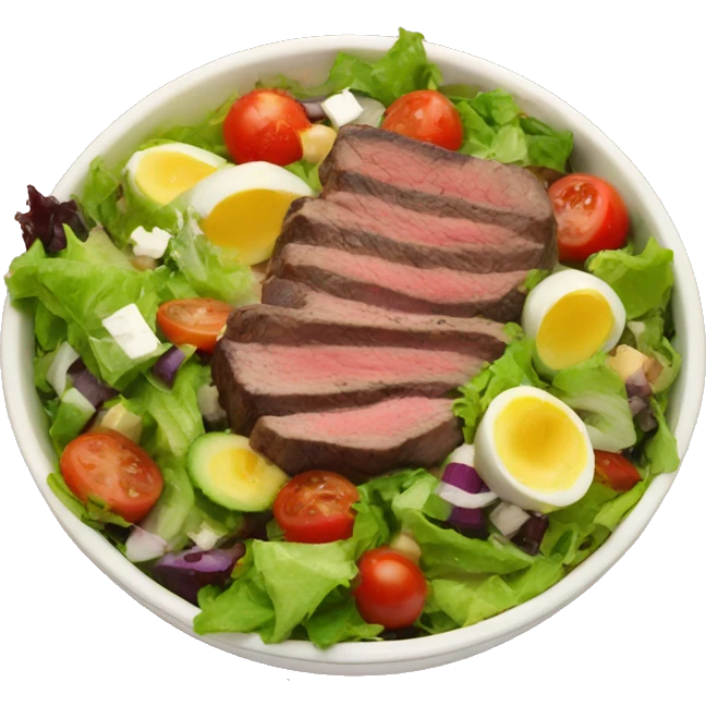 steak salad bowl emoji
