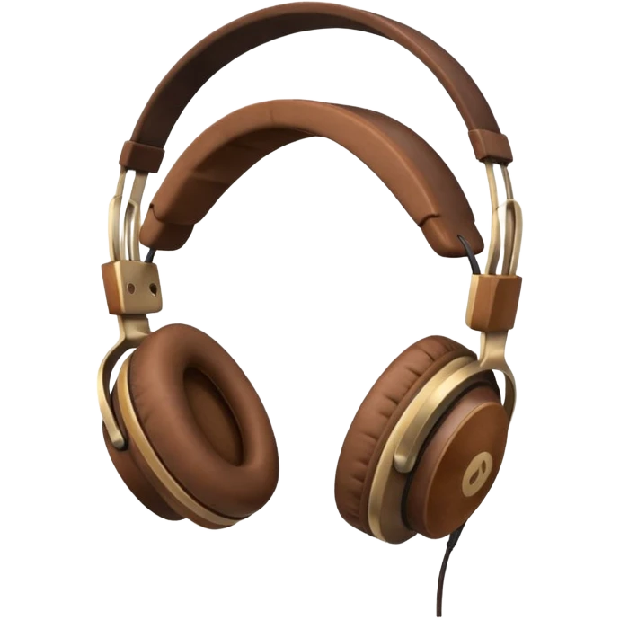 Brown headphones beats emoji