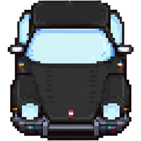 blocky Minecraft Porsche car emoji