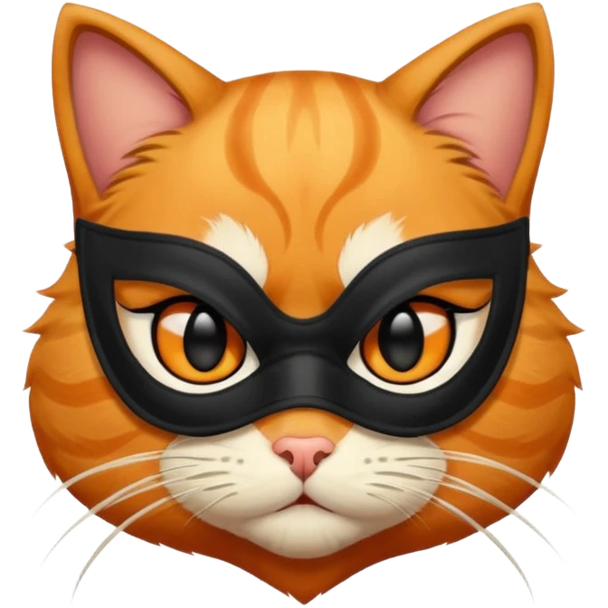 A robber cat emoji