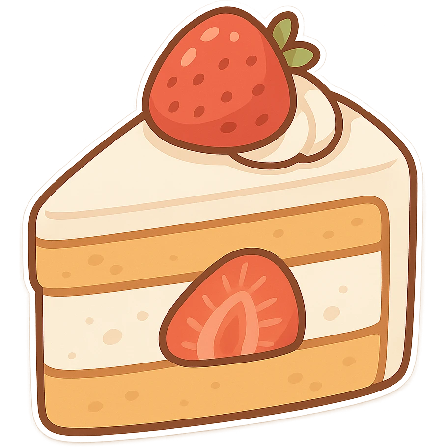 strawberry cake emoji