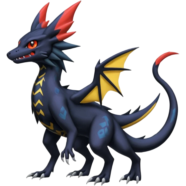 Spooky Nargacuga-Salandit-Umbreon-Noibat-Noivern-Silvally-Pokémon-Fakémon-fusion (full body) emoji