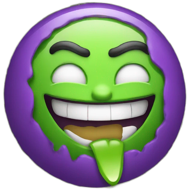 Grimace with dollars emoji
