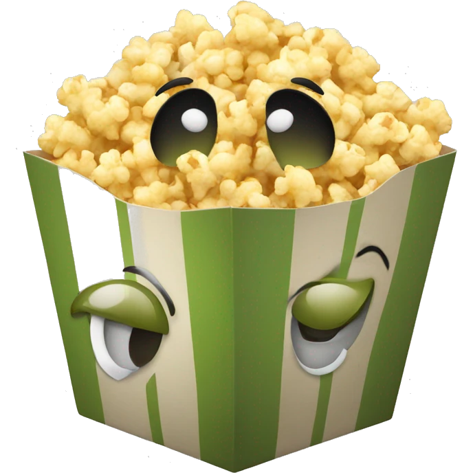 Olives in a popcorn box emoji