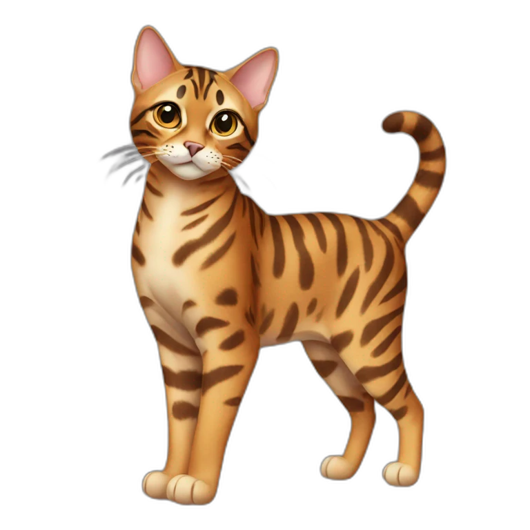 Bengal Cat Full Body emoji