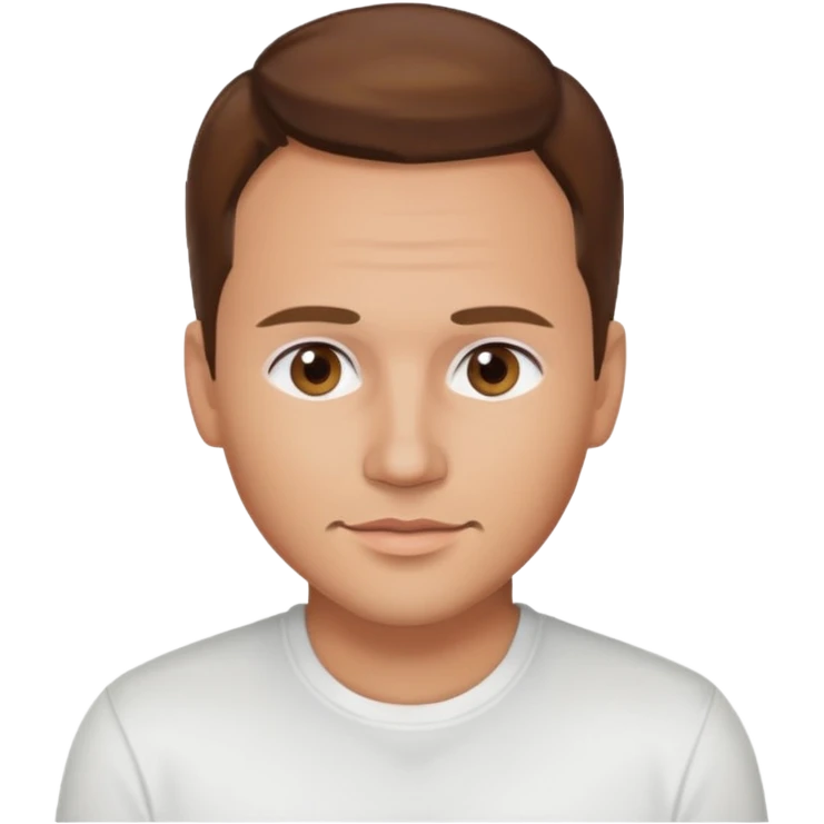 Drew Lachey hazel eyes, brown hair, white shirt emoji