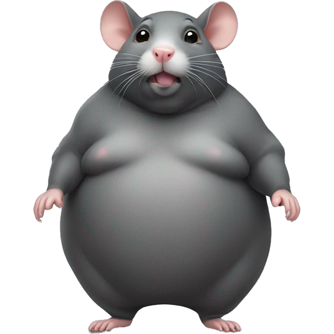 Obese rat emoji