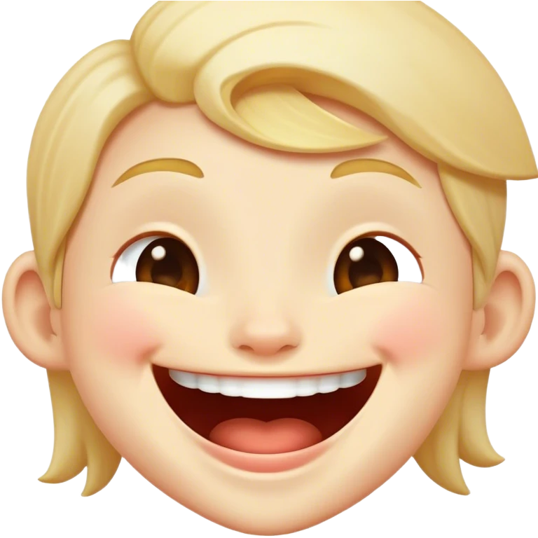 cute laughing face emoji