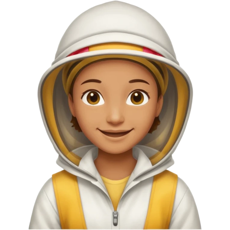 Beekeeper white clothes emoji