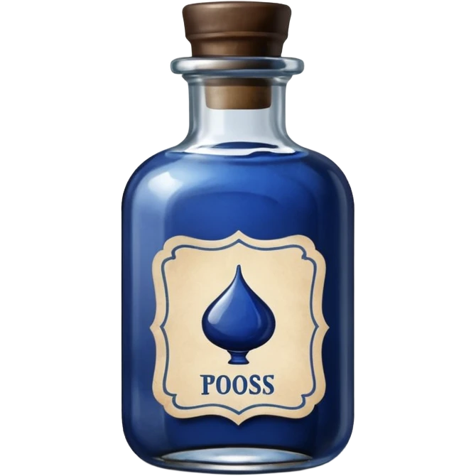 Ink bottle with label
 emoji
