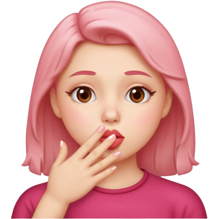 A human blowing kisses emoji