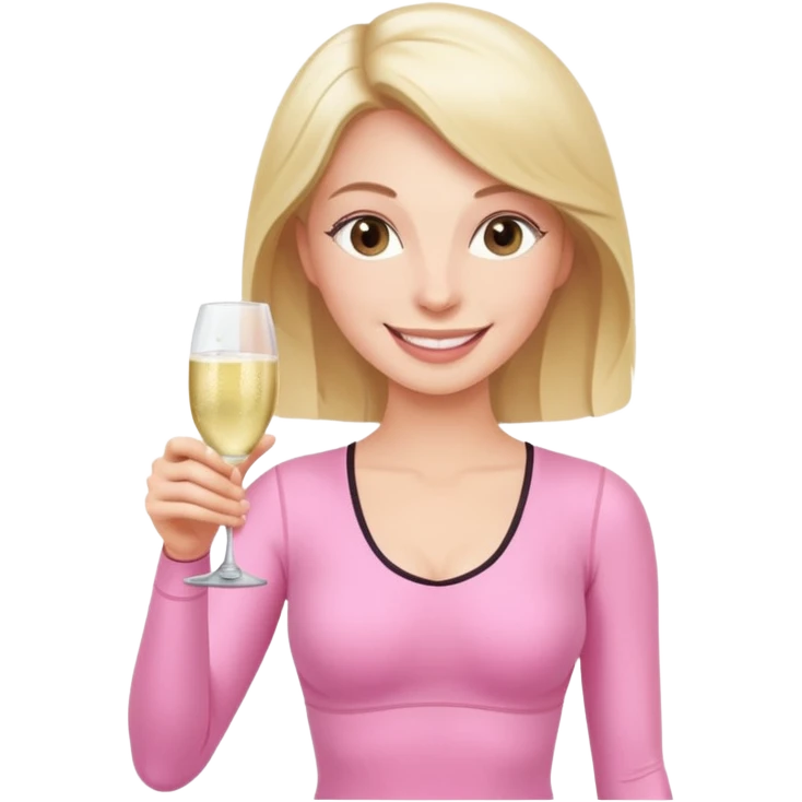 pink pilates princess prosecco emoji