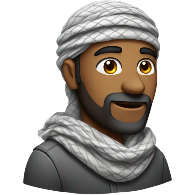 man with shemagh emoji