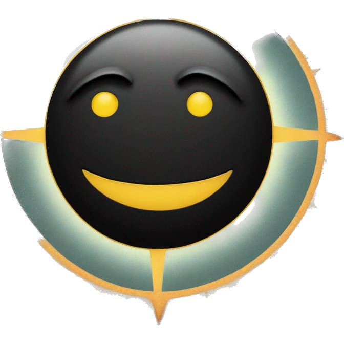 Black sun emoji