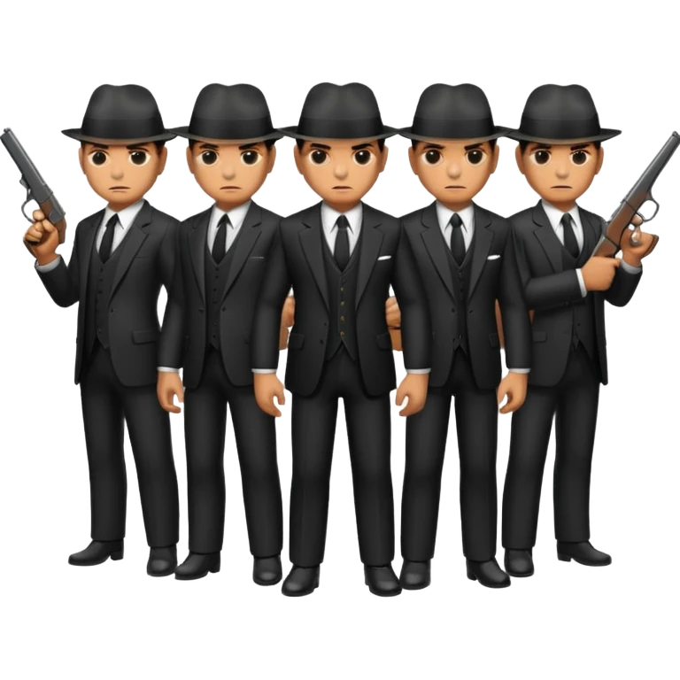 4 mafia members guns emoji