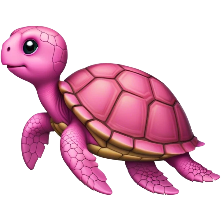Pink cute turtle  emoji