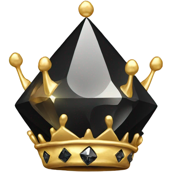 Black Diamond with a gold crown emoji