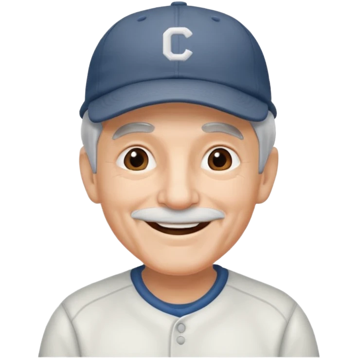 Old man wearing baseball cap emoji
