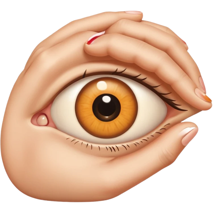 ojo y dedo emoji