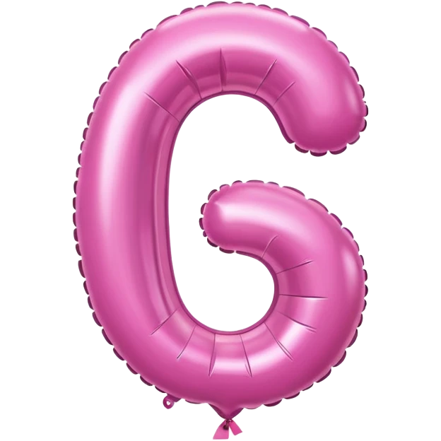pink number zero balloon emoji