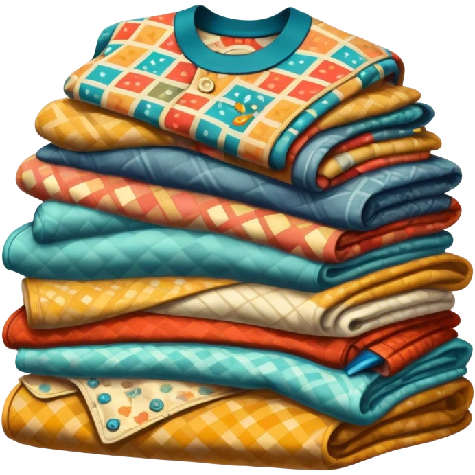 pile of retro clothes emoji