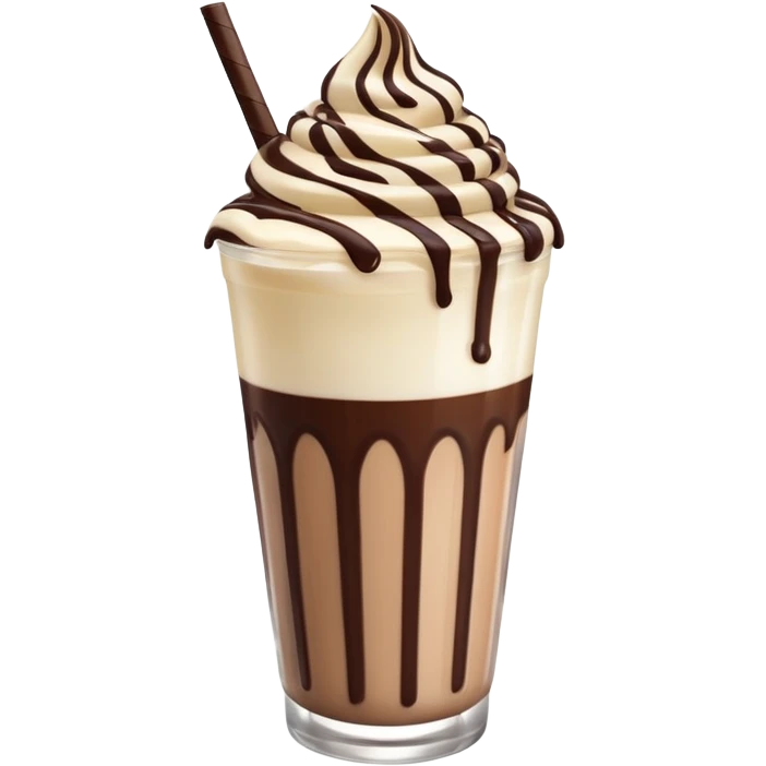 milkshake with msache emoji