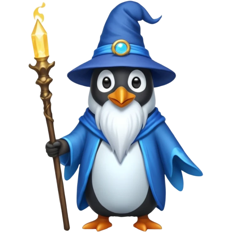 Penguin Wizard emoji