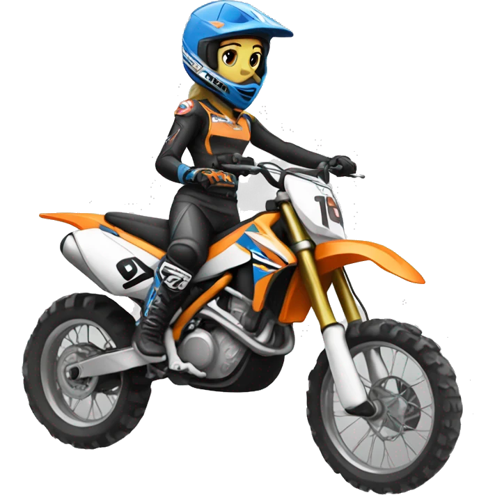 motocross women emoji