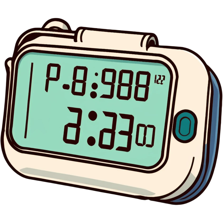 Digital blood pressure monitor showing high reading with numbers on display, hypertension emoji