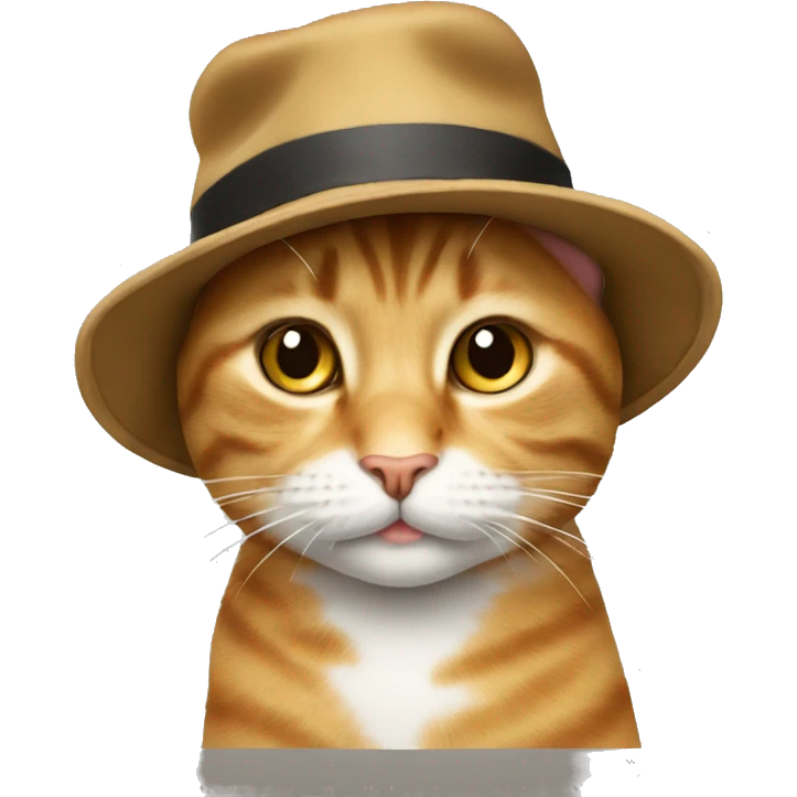 cat wearing hat emoji