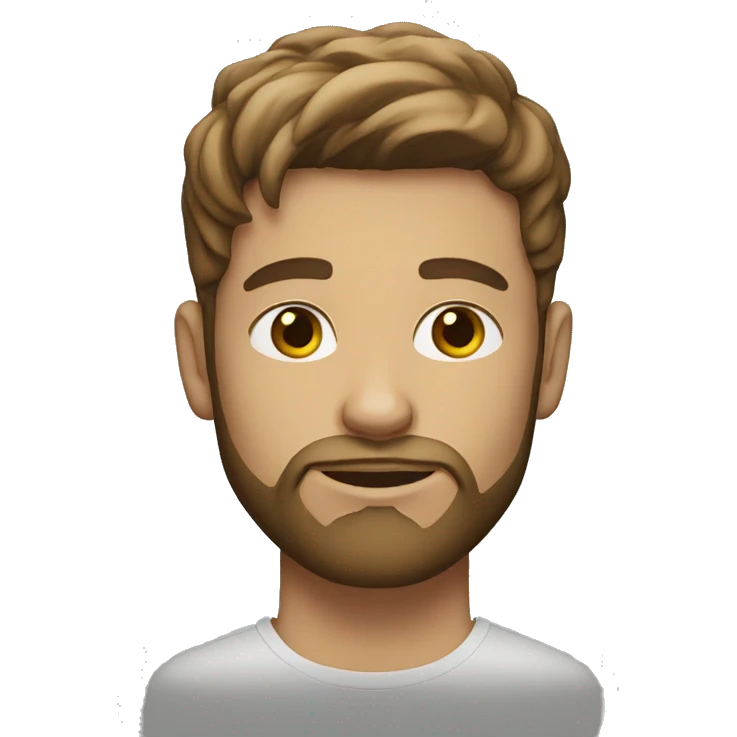 20 year old white male with beard emoji