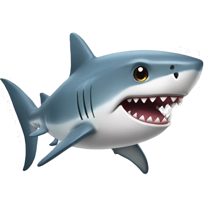 shark with talking head emoji