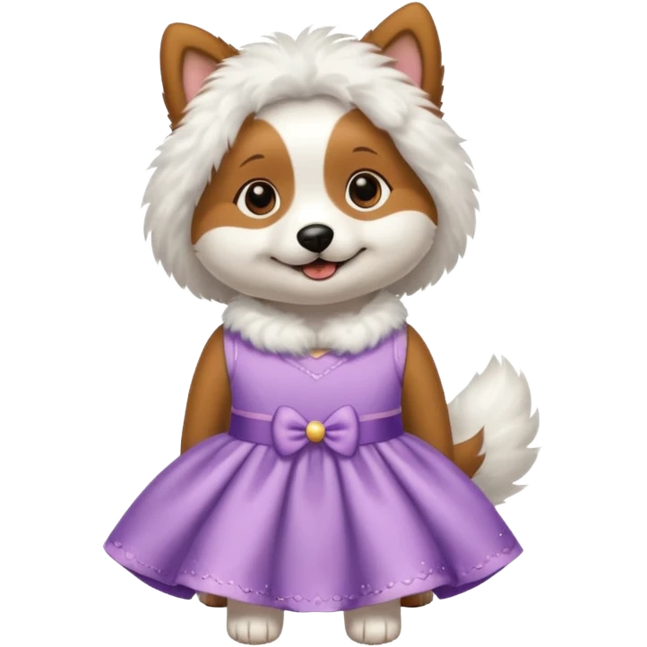dog in a dress emoji