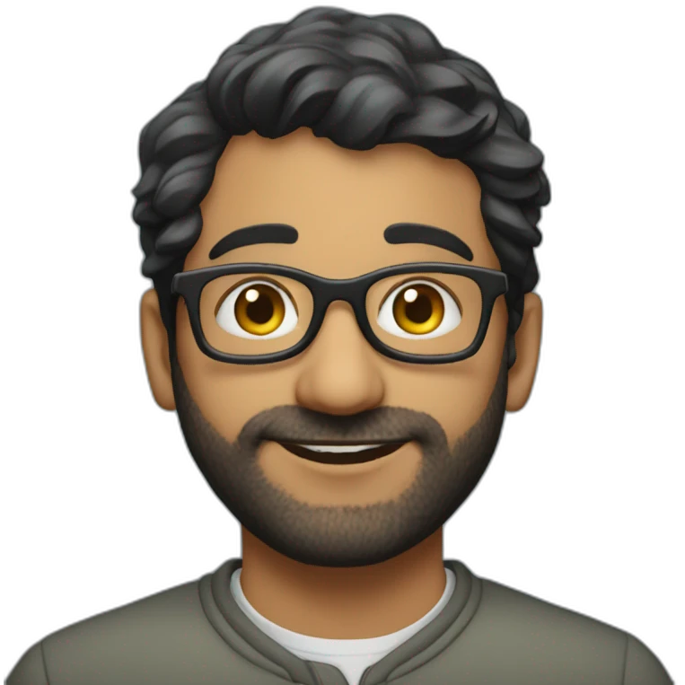 Soham shah with glasses emoji