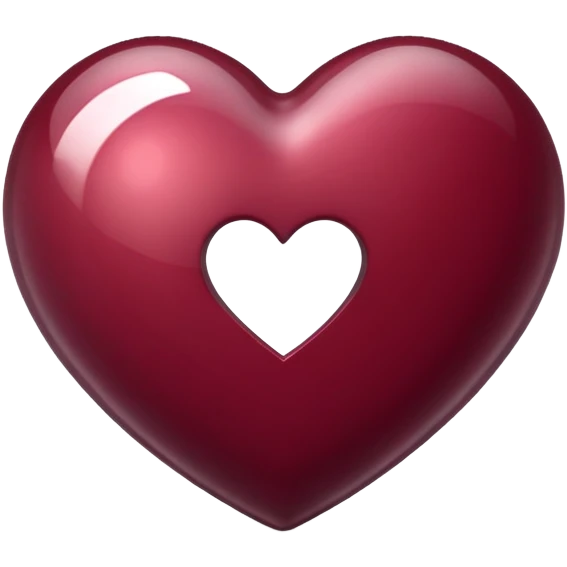 Burgundy Heart emoji