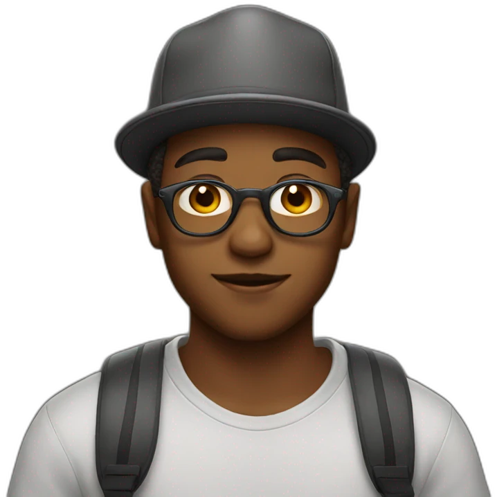 cool boy with hat emoji