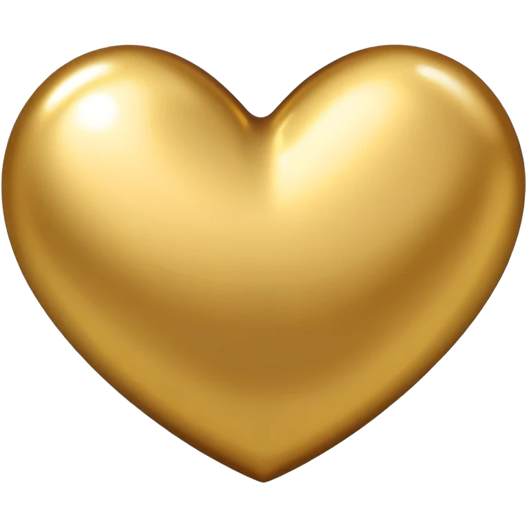 Gold heart  emoji