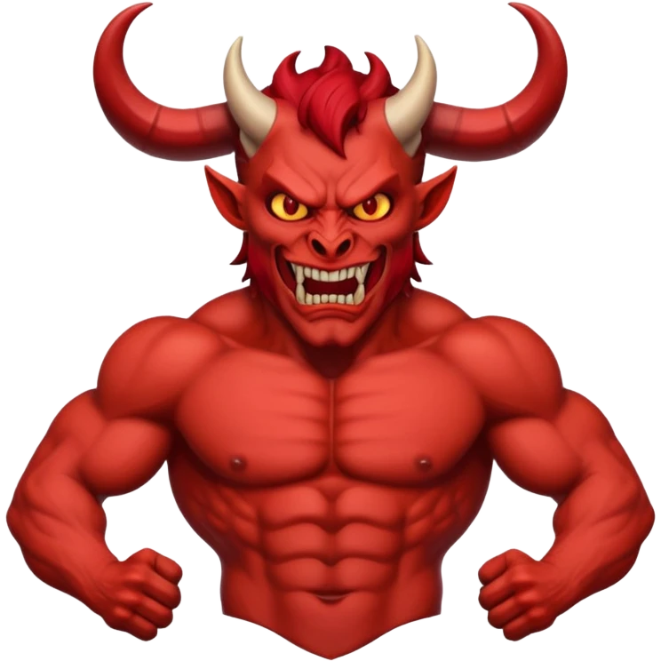 satan head and torso emoji