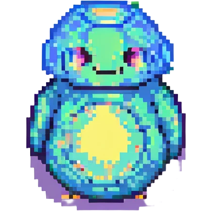 globo de luz, pixel art style emoji