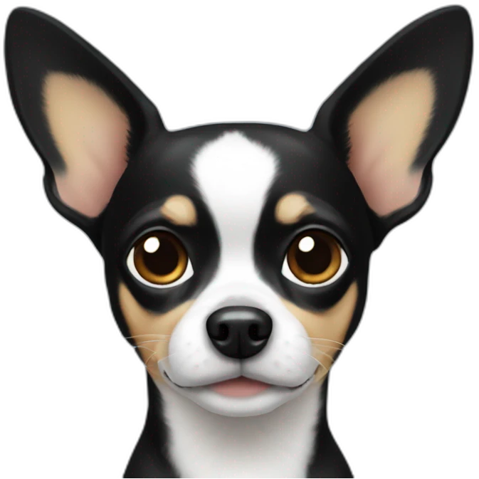 Chihuahua black White emoji