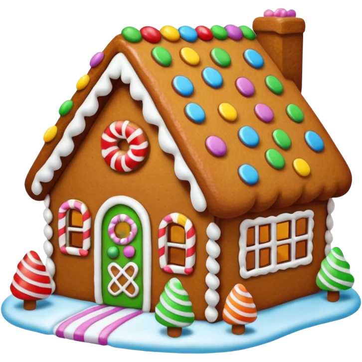 Gingerbread house emoji