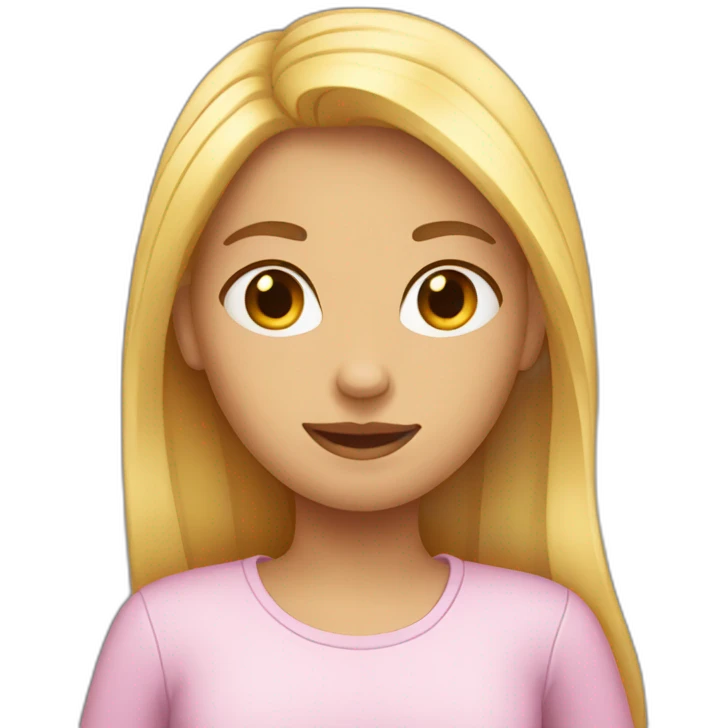 Une fille emoji