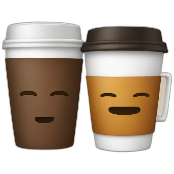two cup coffee and tea emoji