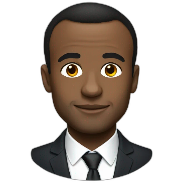 black emmanuel macron emoji