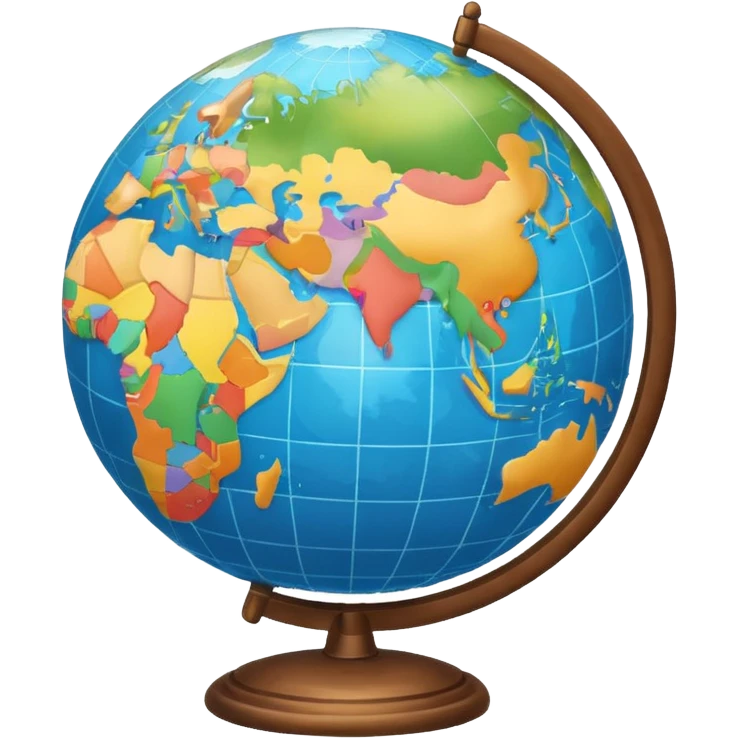 open atlas with a globe above emoji