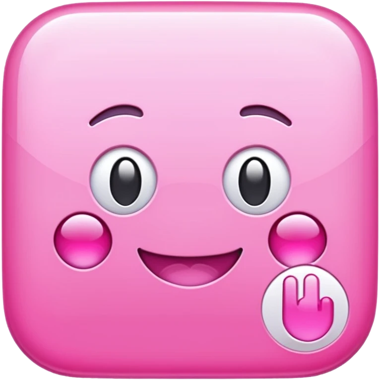 Pink text message app
 emoji