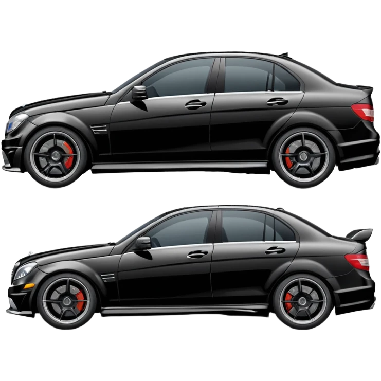Mercedes w204 c63 side view emoji