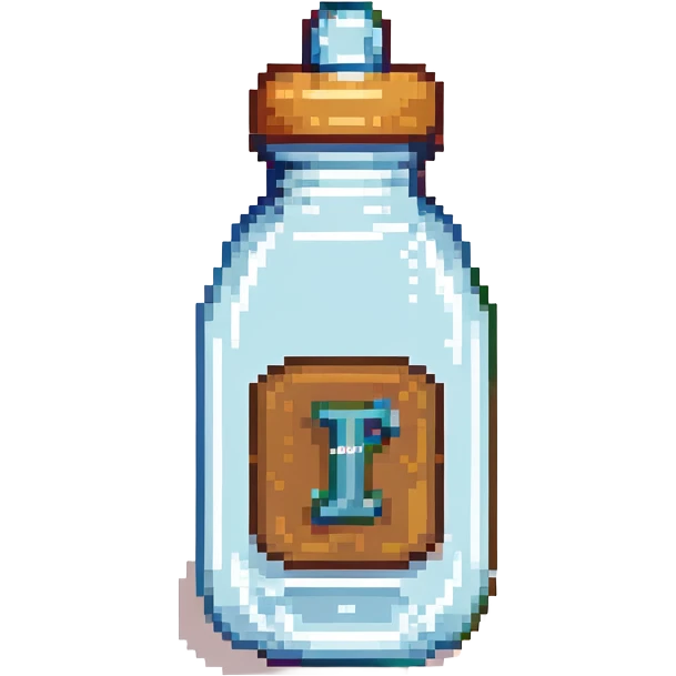 baby bottle with letter J monogram emoji