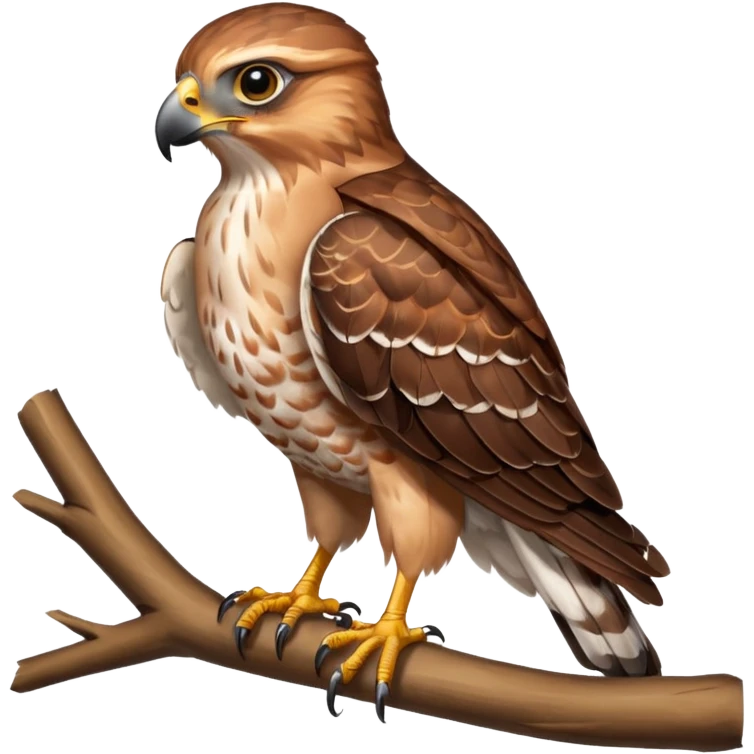 red-shouldered hawk juvenile emoji