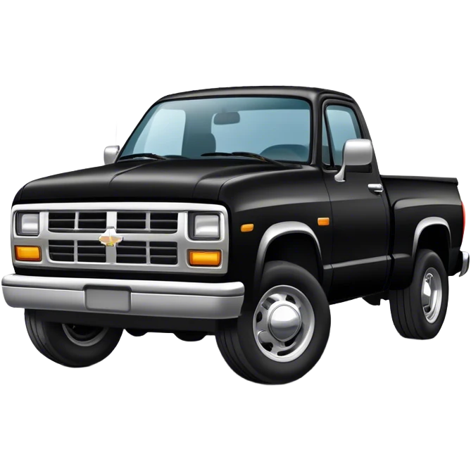 Black truck emoji